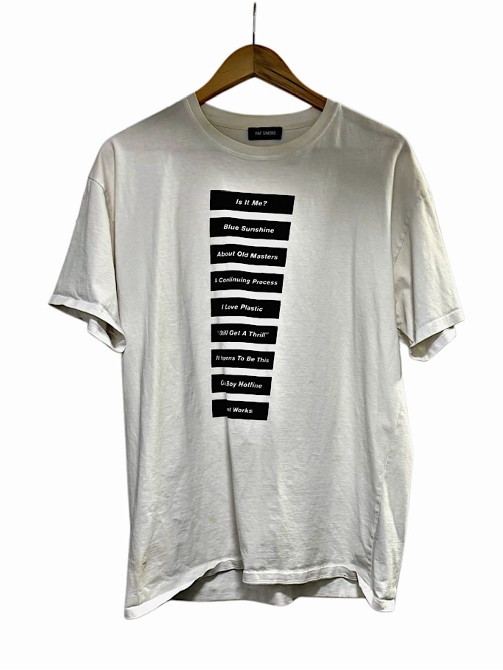 Authentic Raf Simons 18 SS Tee